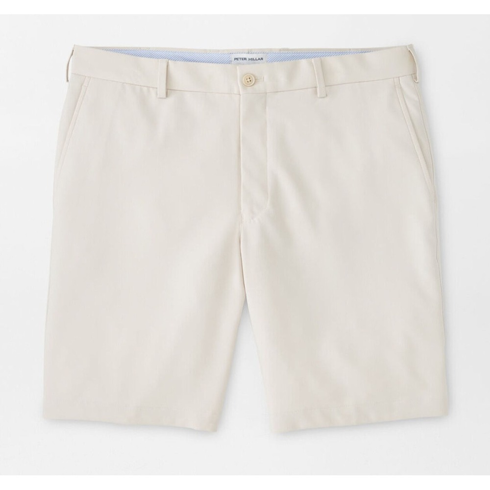Peter Millar‎ Shorts Mens 38 Salem Performance Crown Sport White Khaki